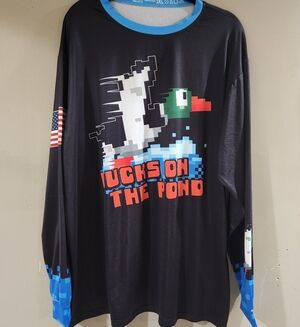 Sply Brand Duck Hunt Video Game Long Sleeve Size 2XL